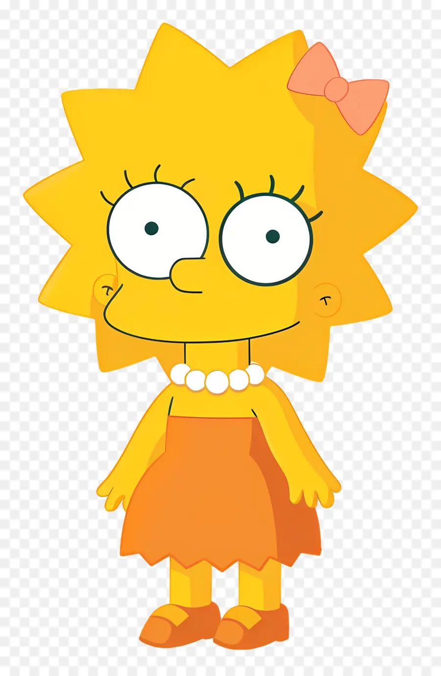 Maggie Simpson，สาวการ์ตูนสีเหลือง PNG