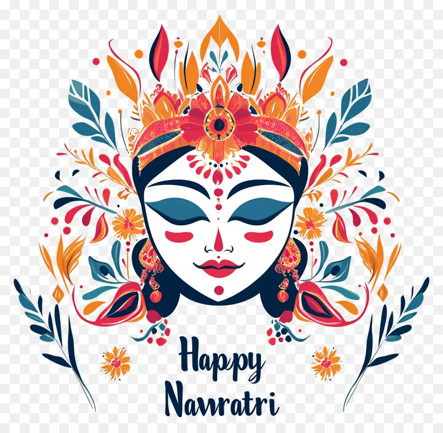 Happy Navratri，นาวกา PNG