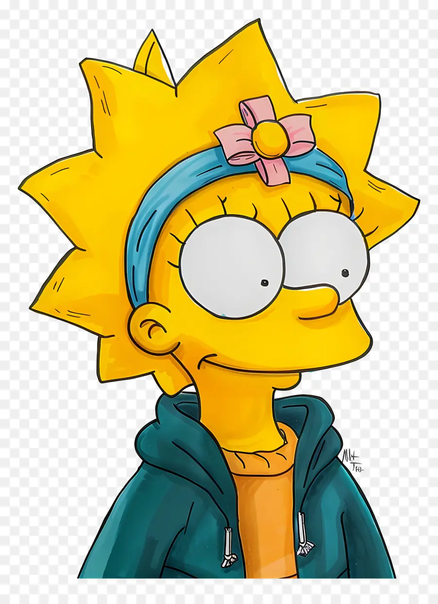 Maggie Simpson，สาวการ์ตูน PNG