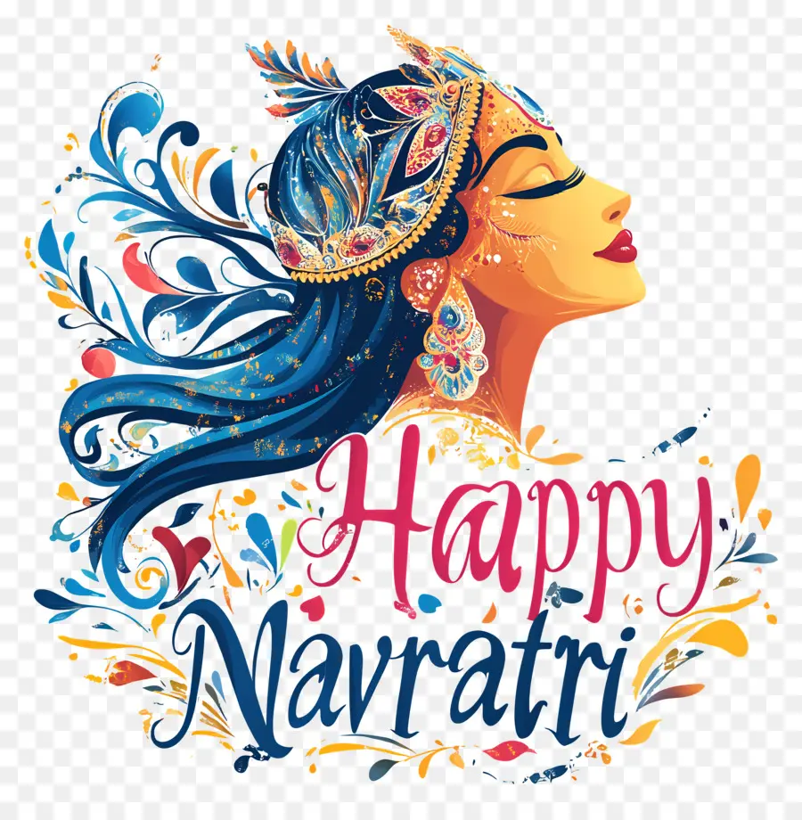 Happy Navratri，นาวกา PNG