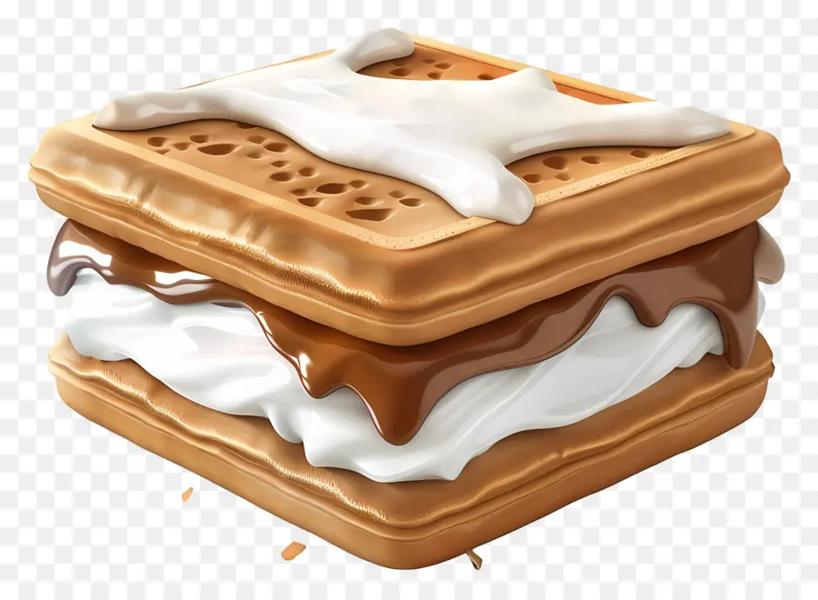 แซนวิชไอศครีม，S'mores PNG