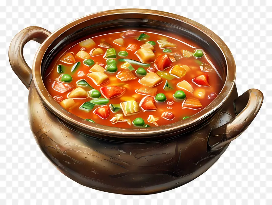 ซุป Minestrone，ซุปผัก PNG