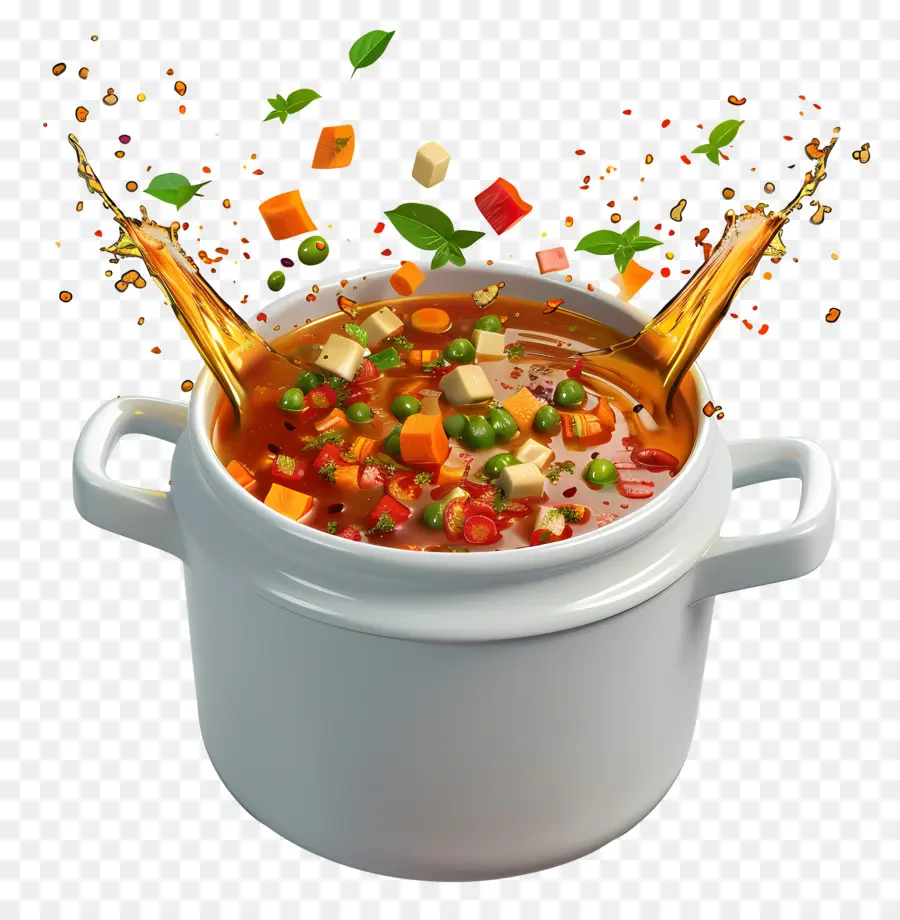 ซุป Minestrone，ซุปผัก PNG