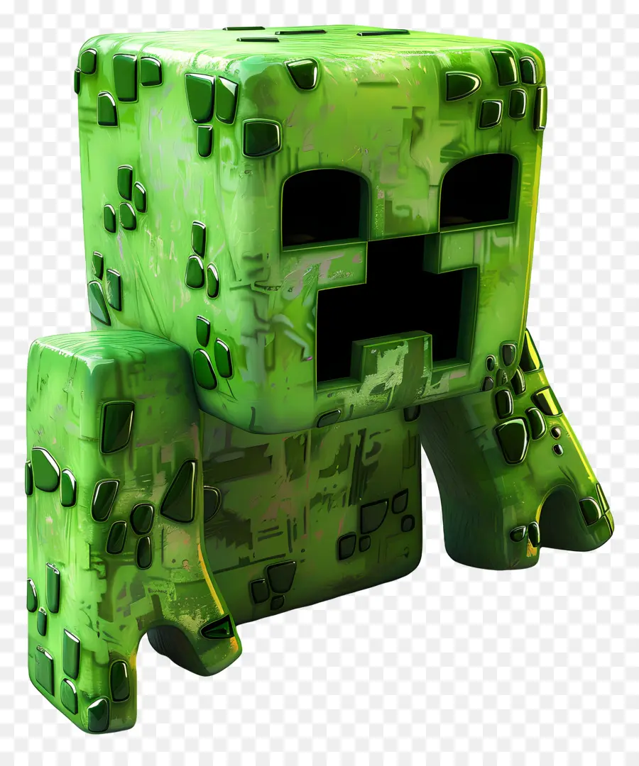 Minecraft Creeper，ไม้เลื้อยสีเขียว PNG