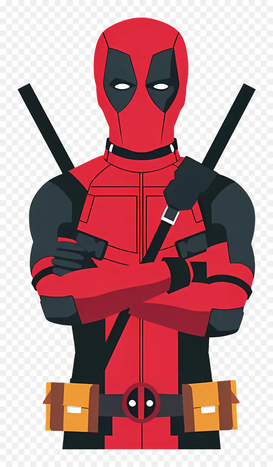 Deadpool，ซูเปอร์ฮีโร่สีแดงและสีดำ PNG