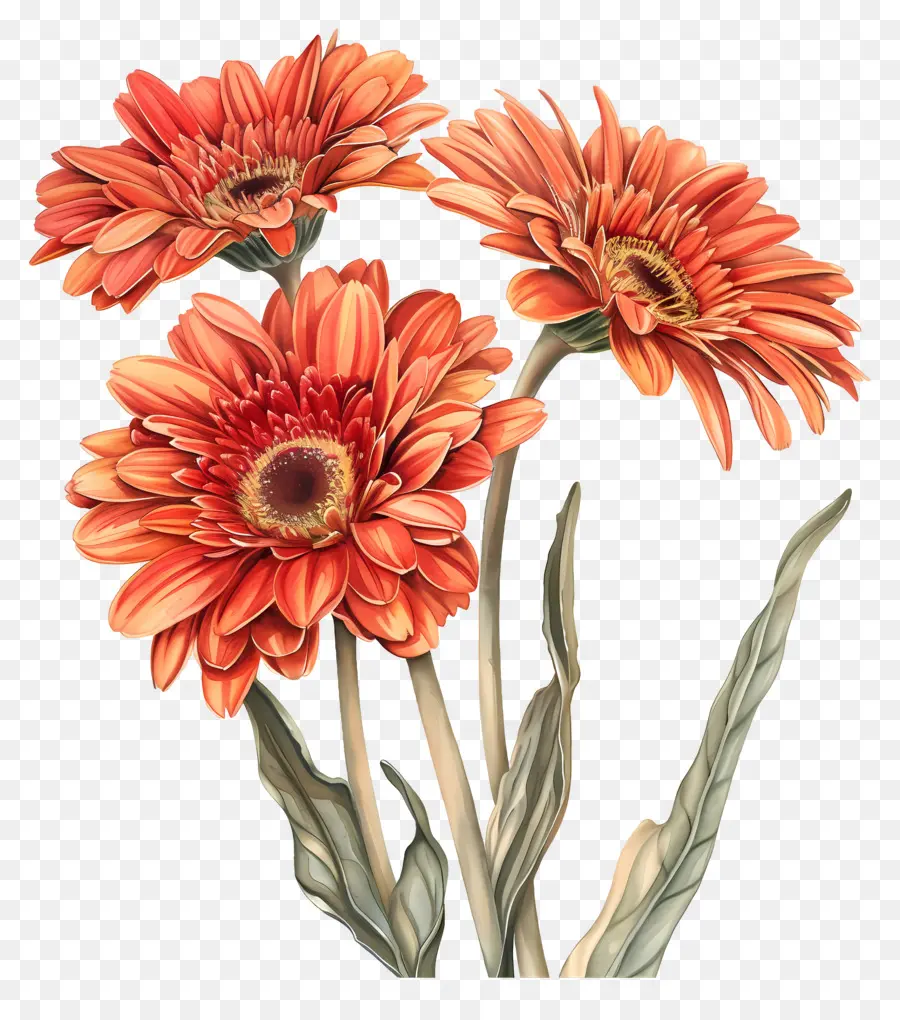 ดอกไม้ Gerberas，ดอกไม้ PNG