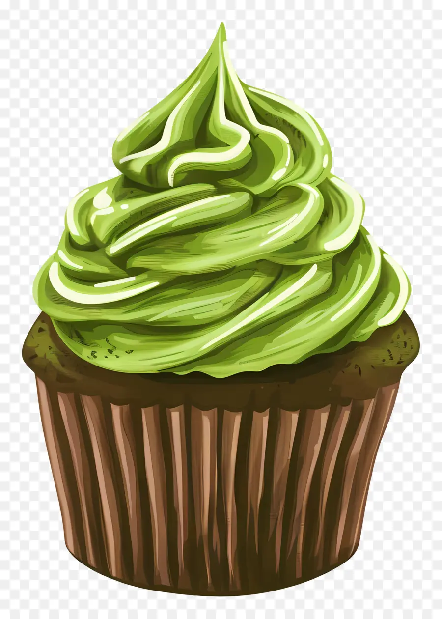 Matcha Cupcake，คัพเค้ก PNG