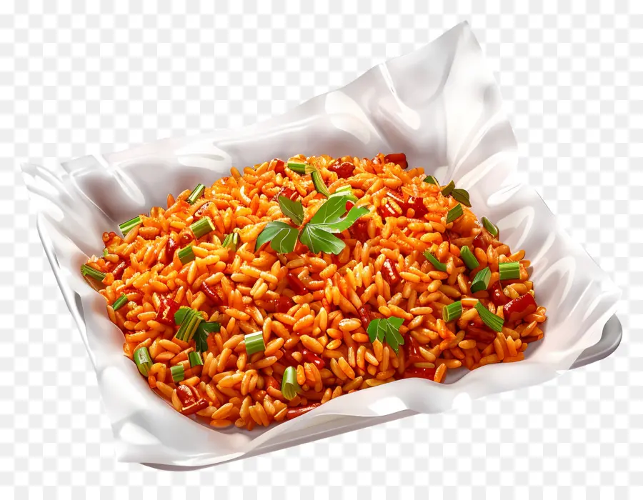 ข้าว Jollof，จานข้าว PNG