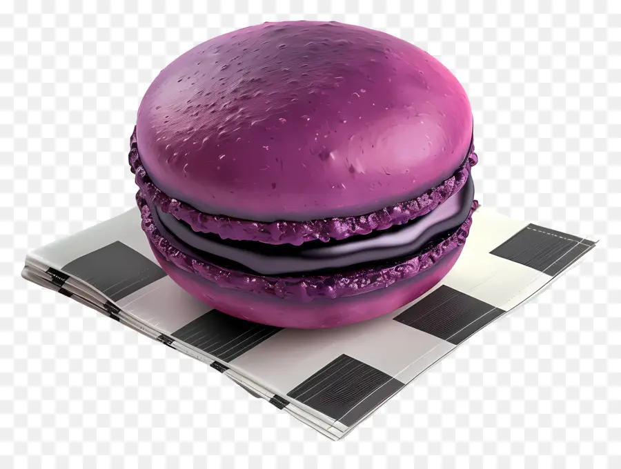 Macaron，Macaron สีม่วง PNG