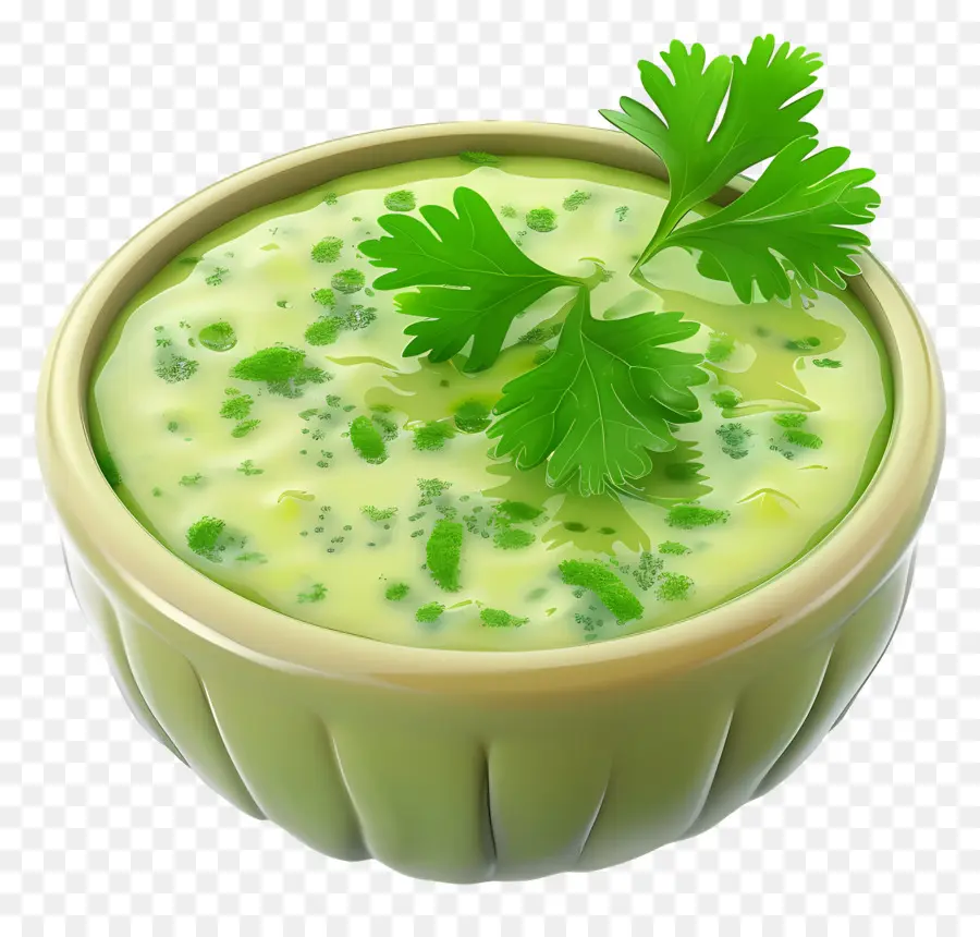 Raita สีเขียว，ซอส PNG