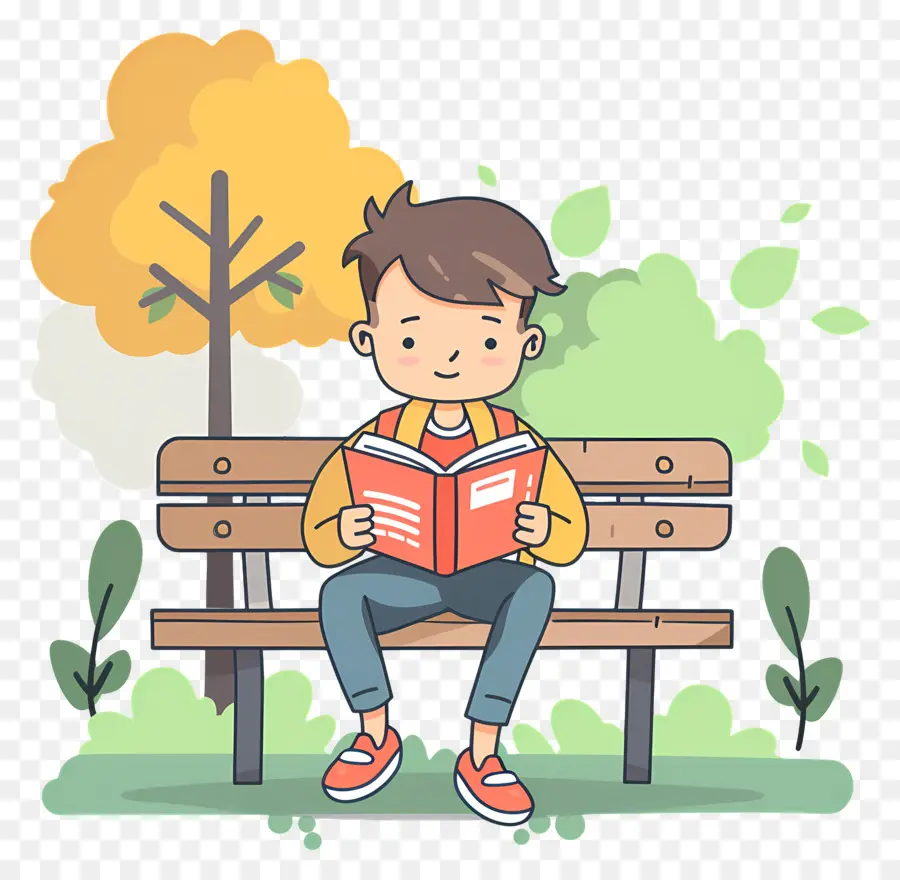 Boy Reading Book，การอ่านเด็กชาย PNG