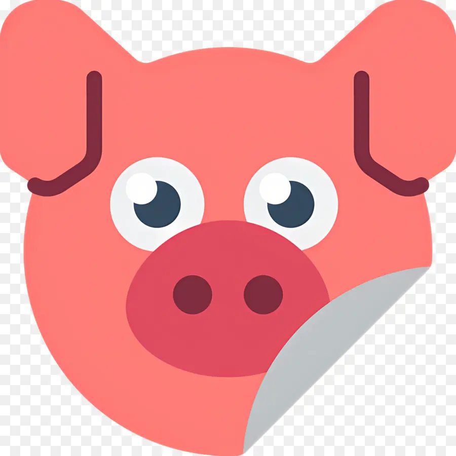 หน้าหมู，สติกเกอร์หน้าหมู PNG