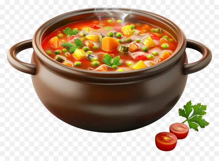 ซุป Minestrone，ซุปผัก PNG