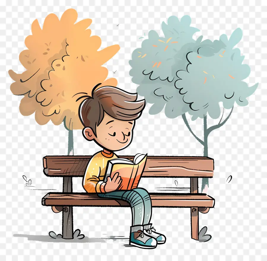 Boy Reading Book，การอ่านเด็กชาย PNG