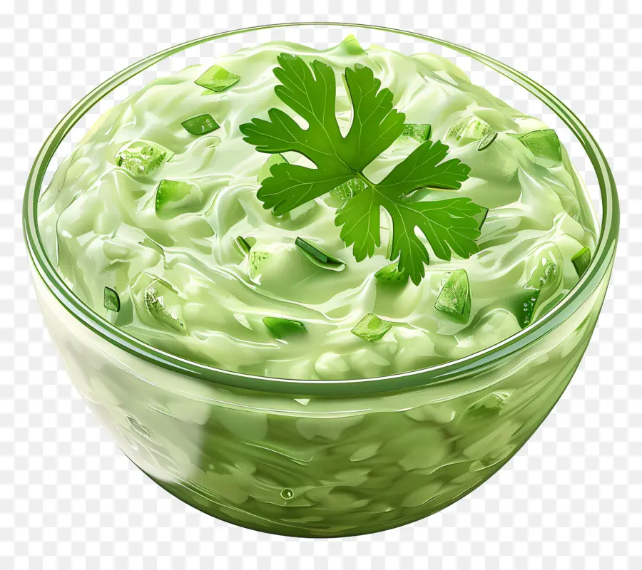 Raita สีเขียว，สลัด PNG