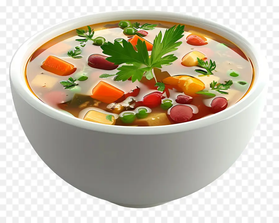 ซุป Minestrone，ซุปผัก PNG