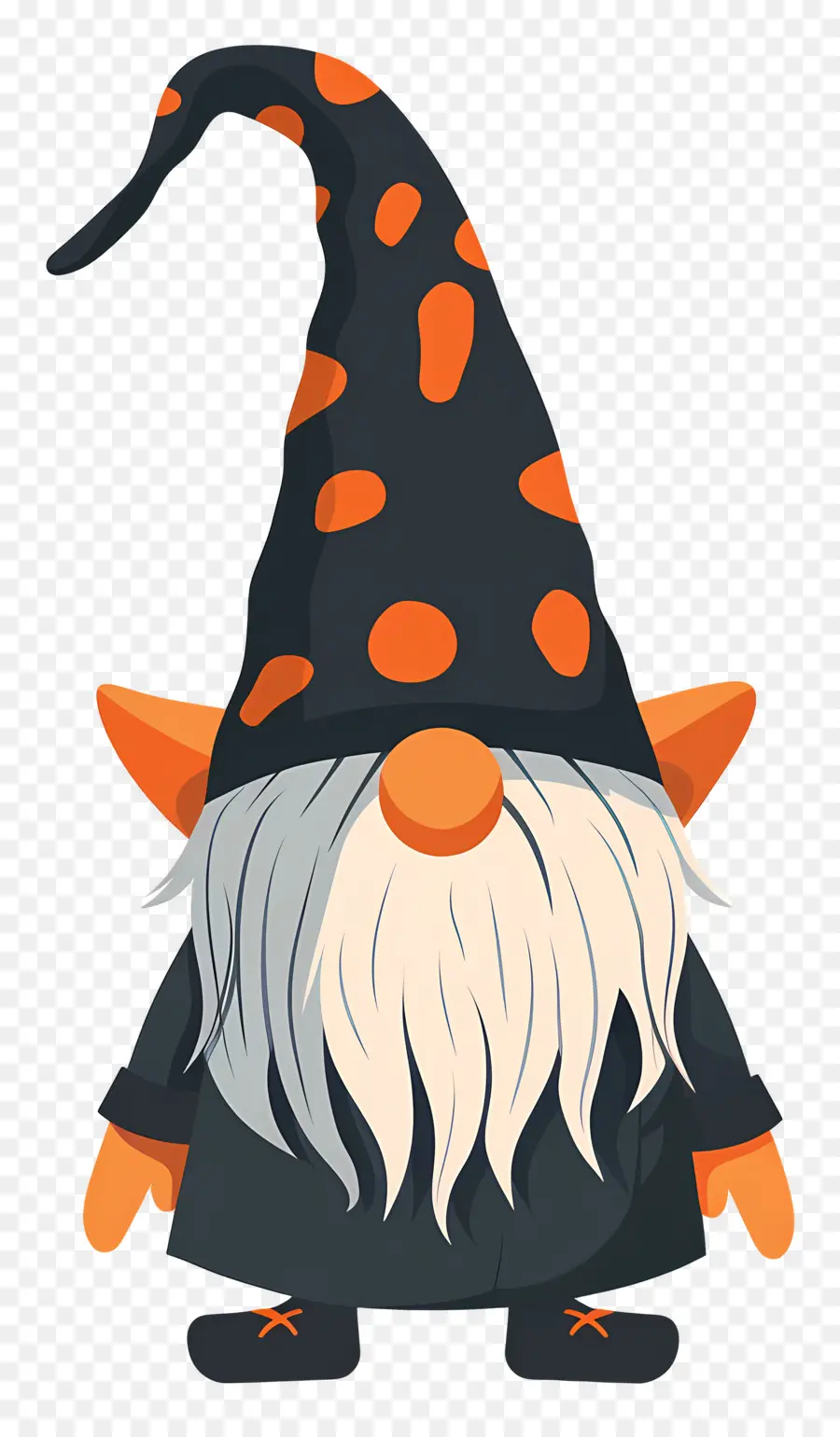 Gnome Halloween，Gnome กับหมวก PNG