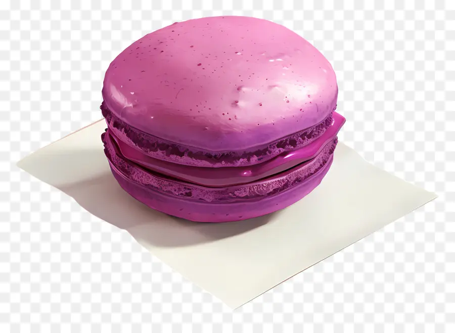 Macaron Blackcurrant，Macaron สีม่วง PNG