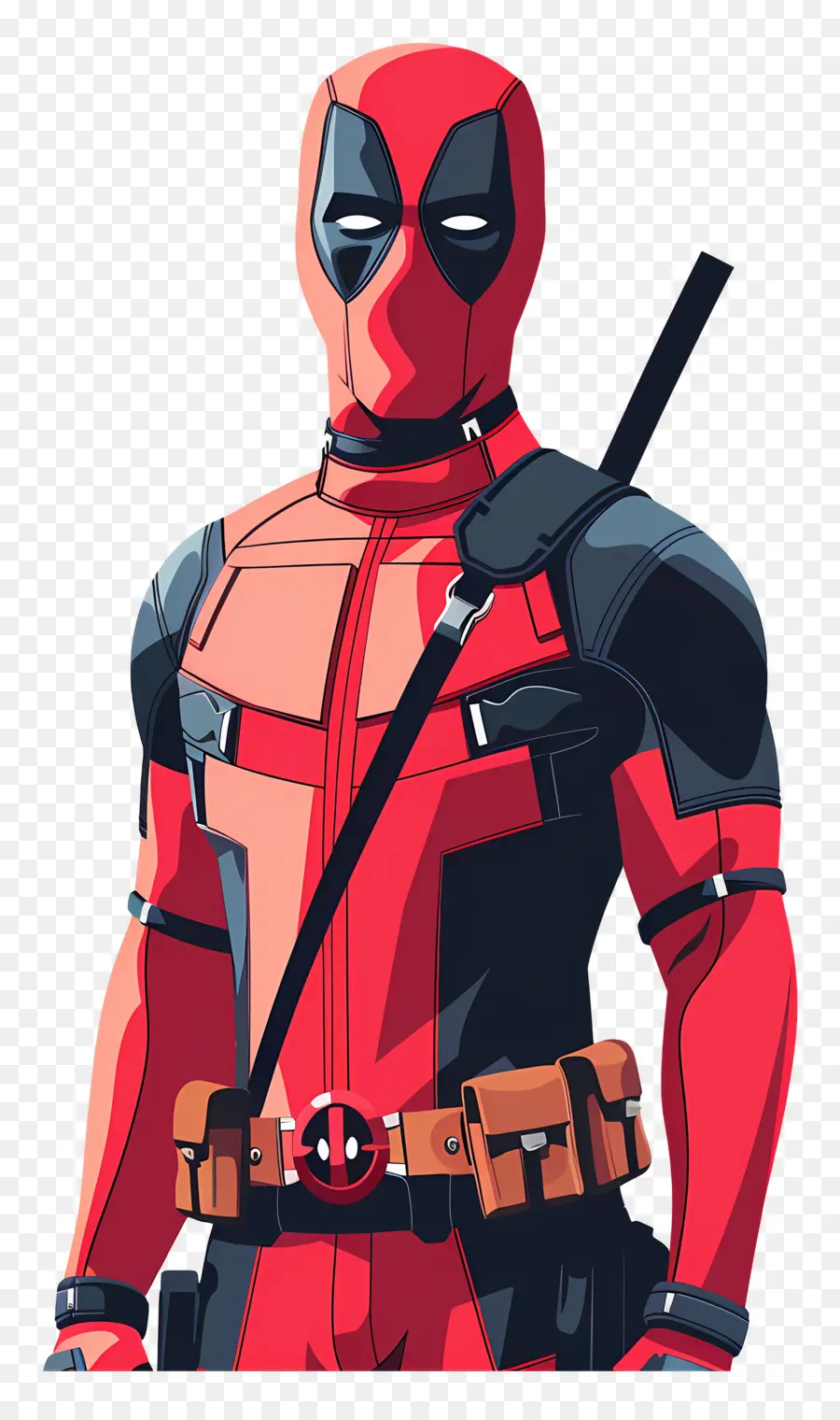 Deadpool เคลื่อนไหว，ซูเปอร์ฮีโร่ในชุดสูทสีส้ม PNG