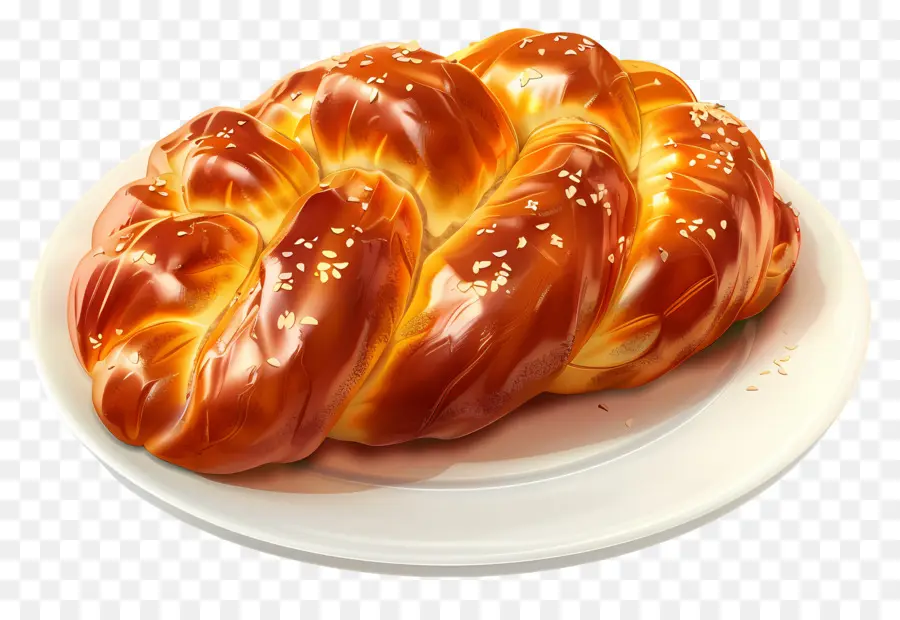 ขนมปัง Challah，ครัวซองต์ PNG