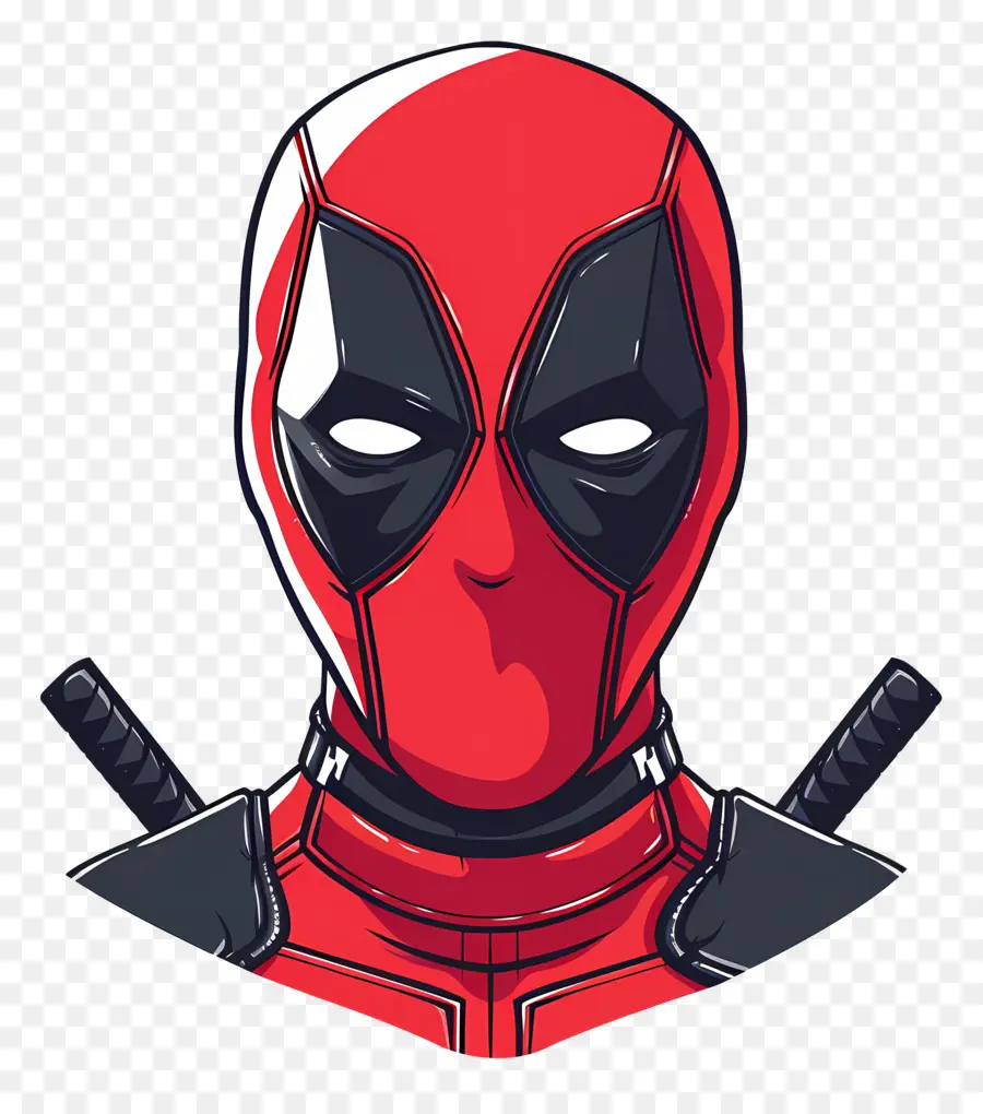 หน้าการ์ตูน Deadpool，หน้ากากสีแดง PNG