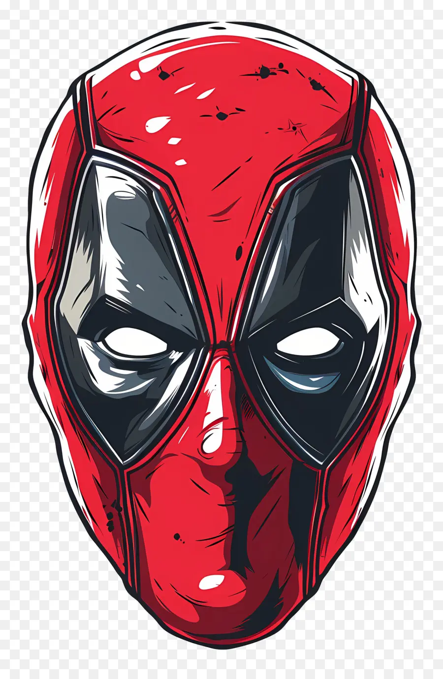 หน้าการ์ตูน Deadpool，หน้ากากสีแดง PNG