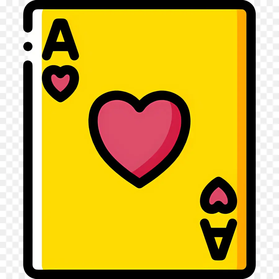 เอซแห่งหัวใจ，การ์ด Ace Of Hearts PNG