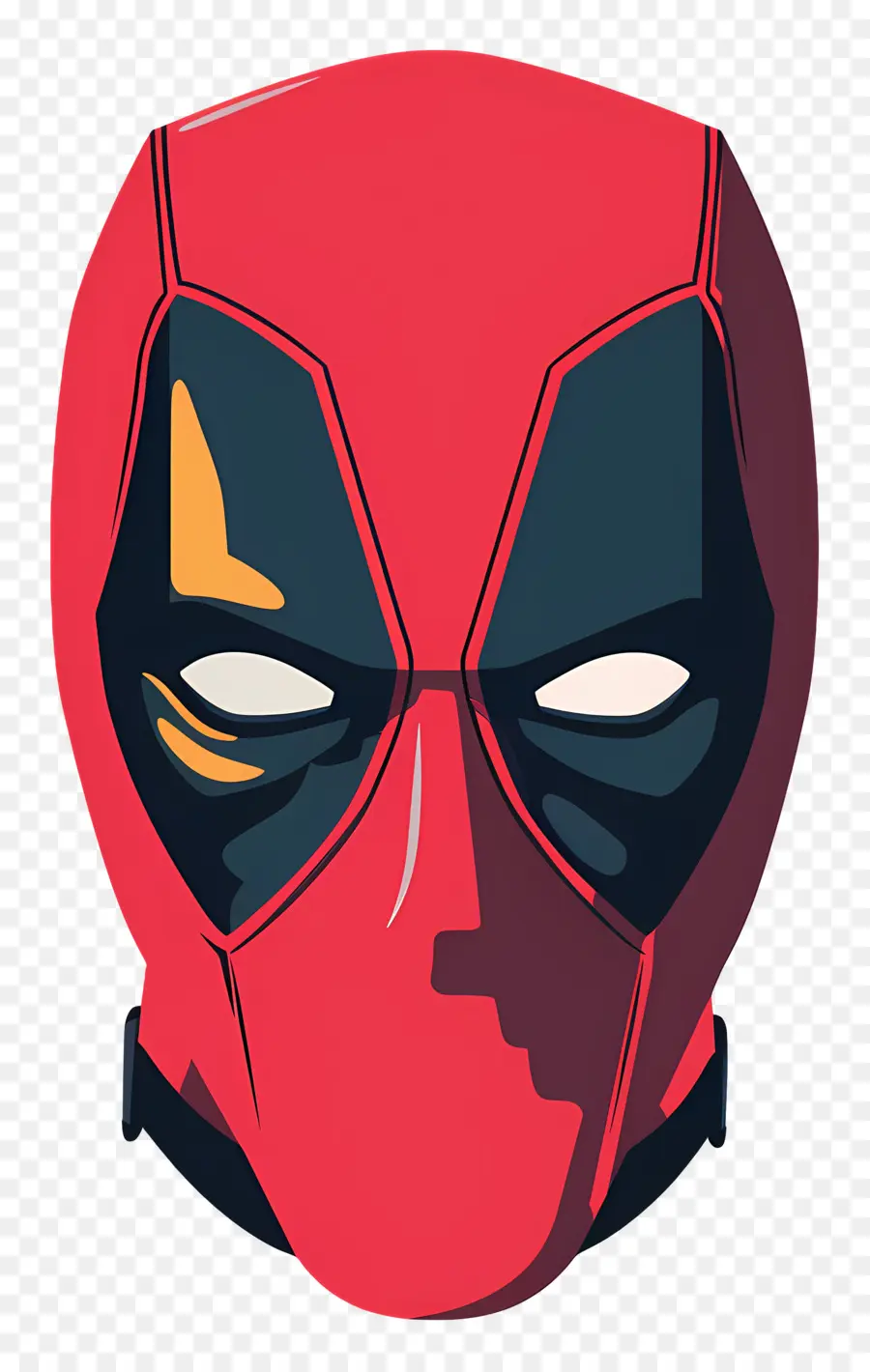 หน้าการ์ตูน Deadpool，หน้ากากสีแดง PNG