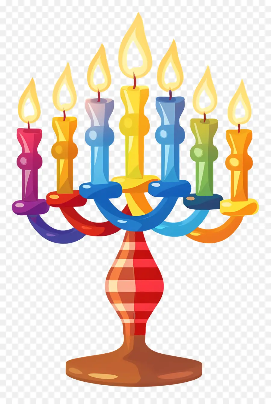 Hanukkah Menorah，ผู้ถือเทียน PNG