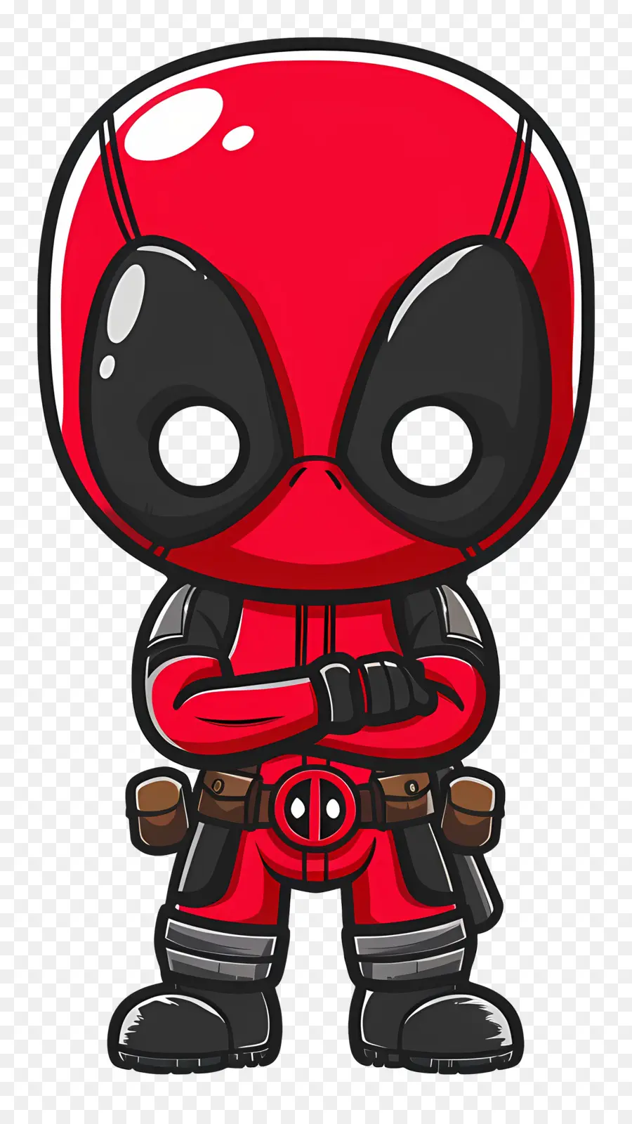 Deadpool น่ารัก，ซูเปอร์ฮีโร่สีแดง PNG