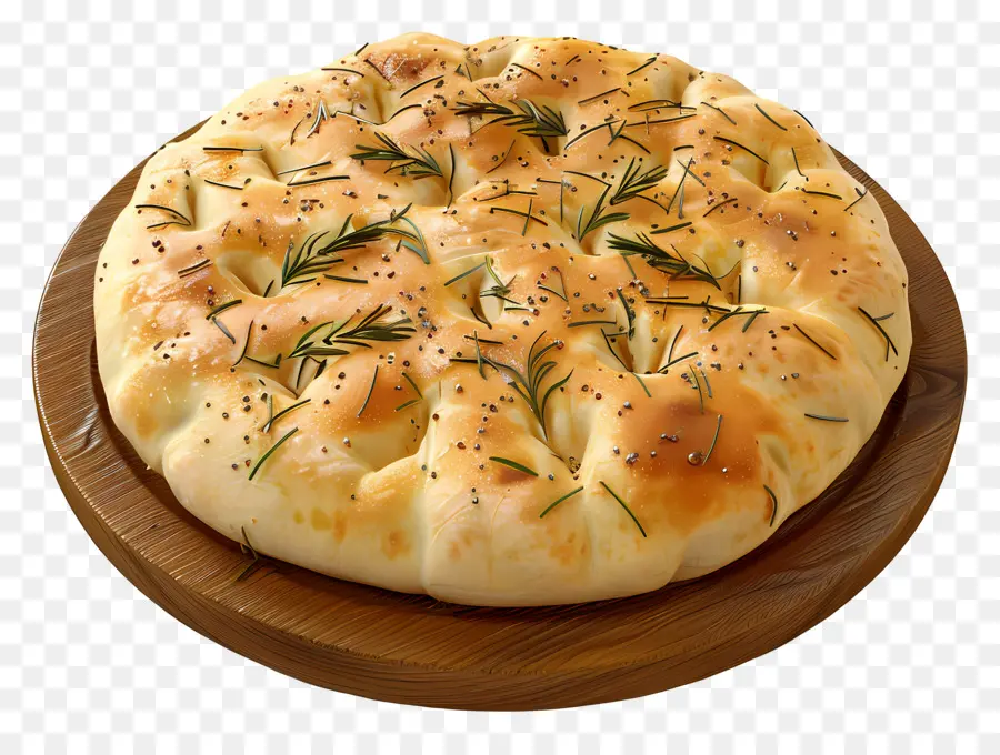 ขนมปัง Focaccia，โรสแมรี่ PNG