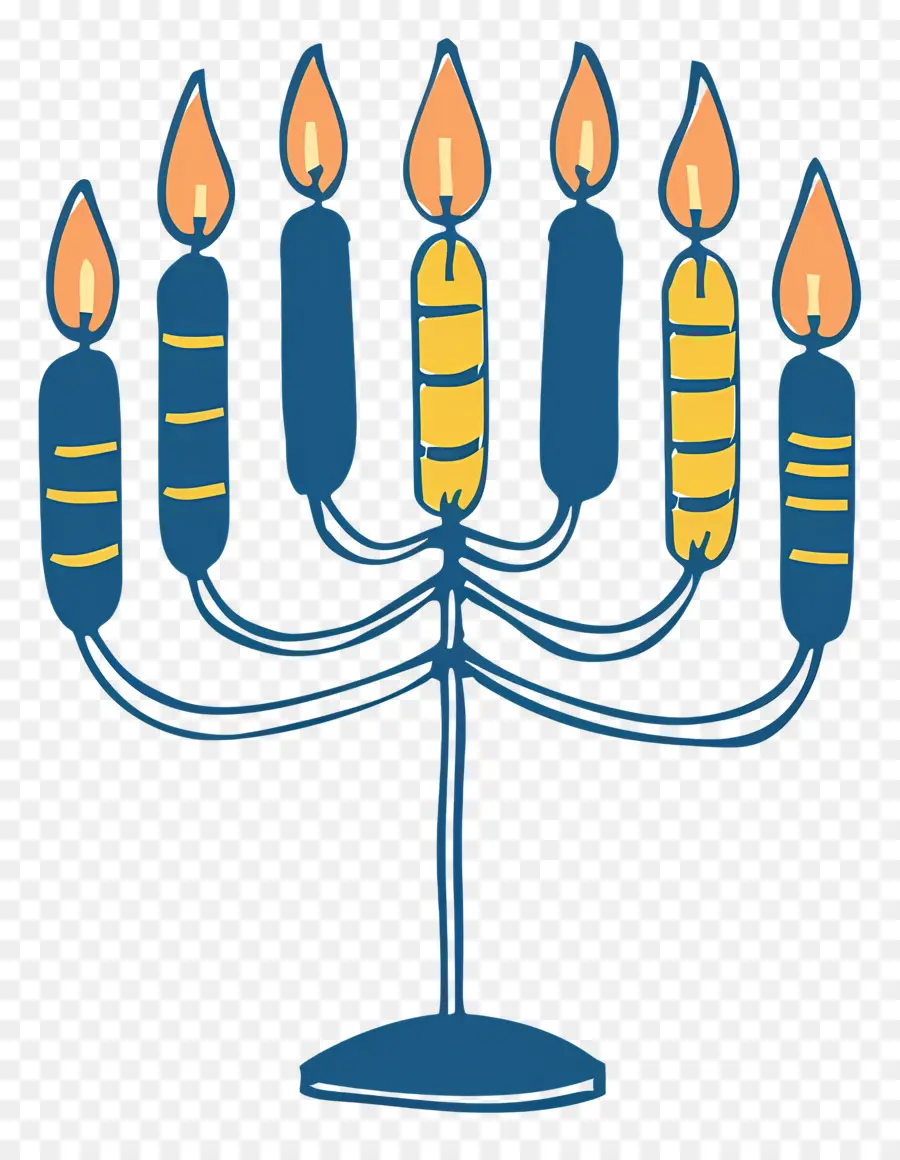 Hanukkah Menorah，เมโนราห์ PNG