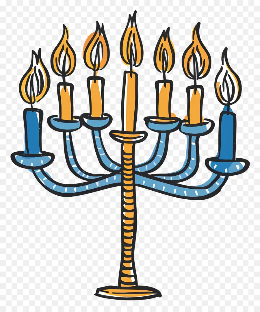 Hanukkah Menorah，เมโนราห์ PNG