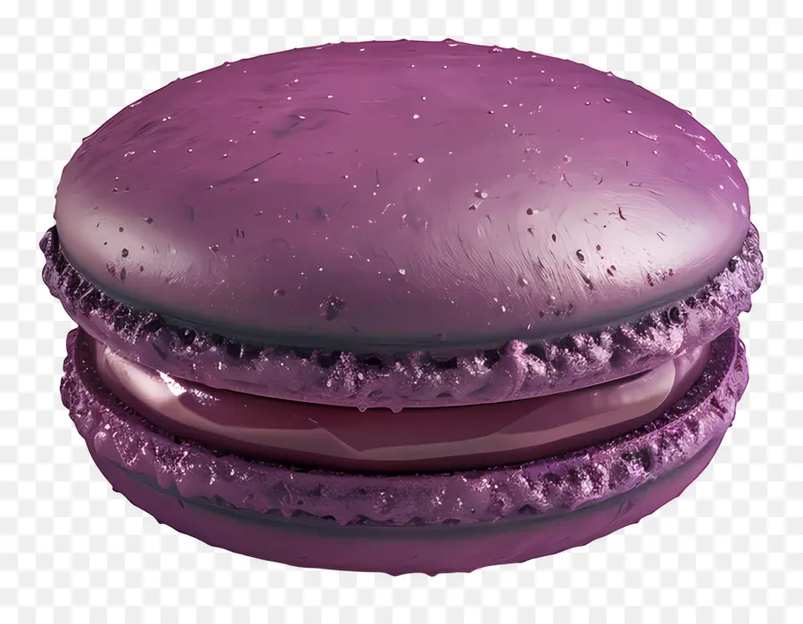 Macaron Blackcurrant，Macaron สีม่วง PNG