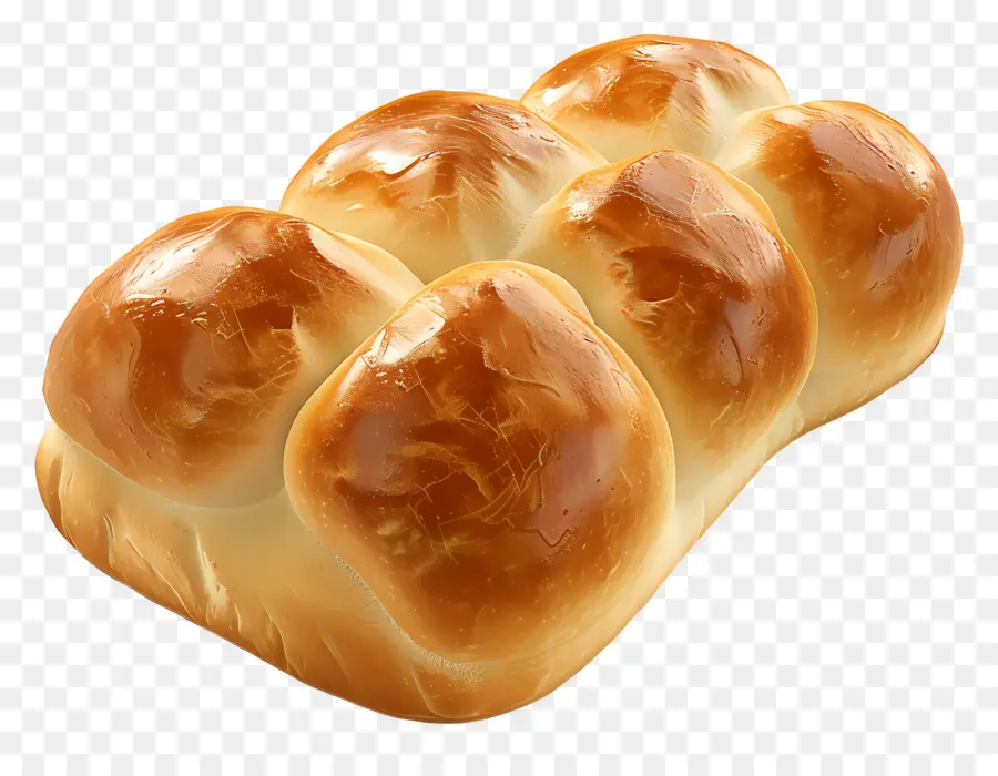 Brioche Bread，ม้วนขนมปังมันวาว PNG