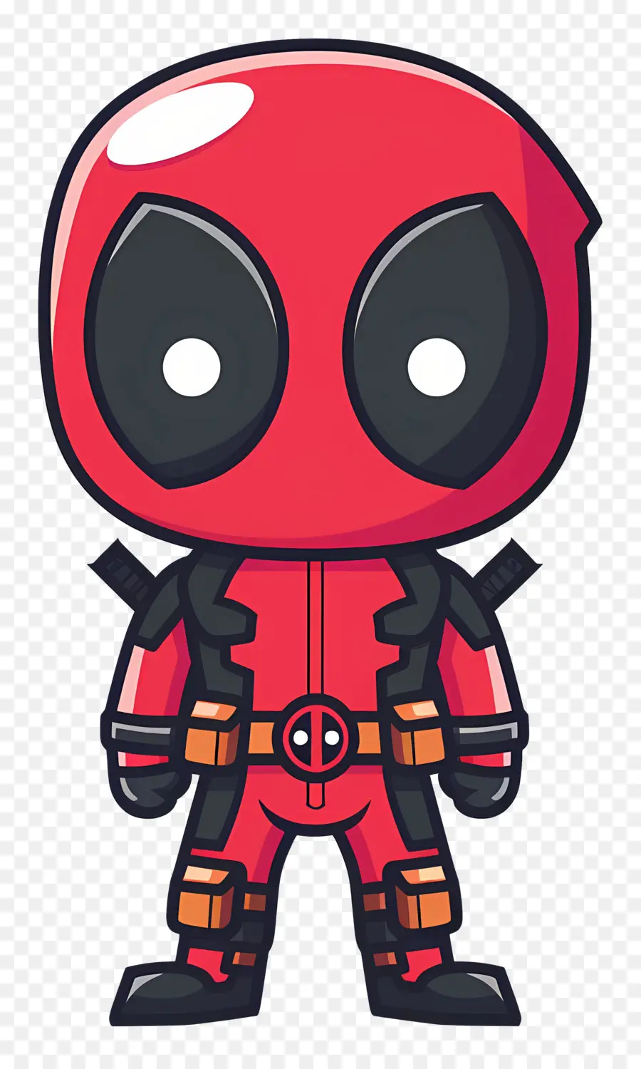 Deadpool น่ารัก，ซูเปอร์ฮีโร่สีแดง PNG