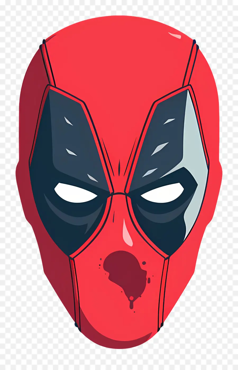 หน้าการ์ตูน Deadpool，หน้ากากสีแดง PNG