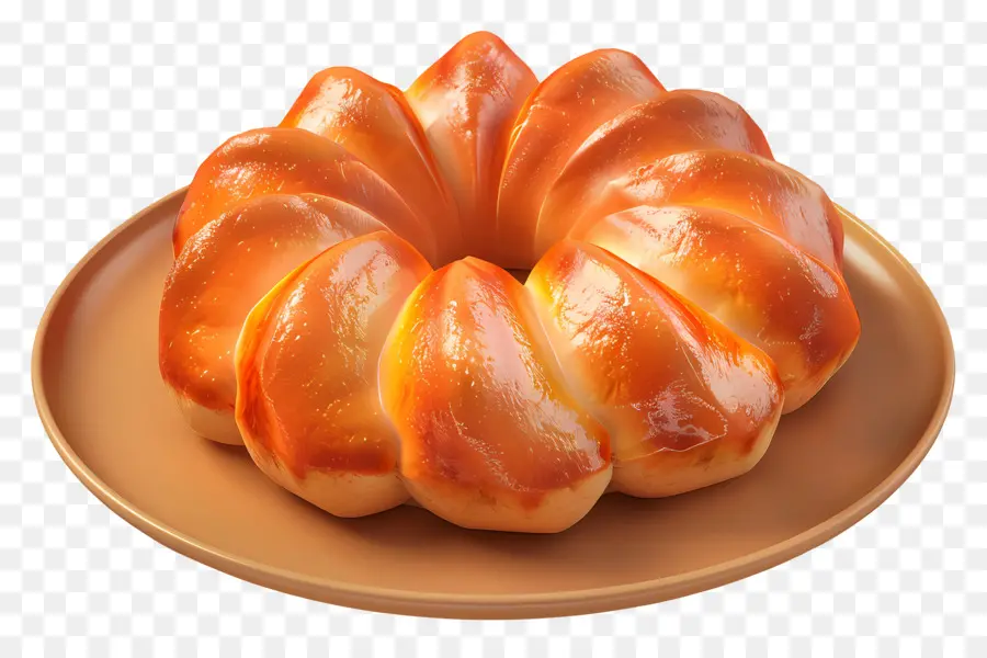 Brioche Bread，ขนมปังถัก PNG