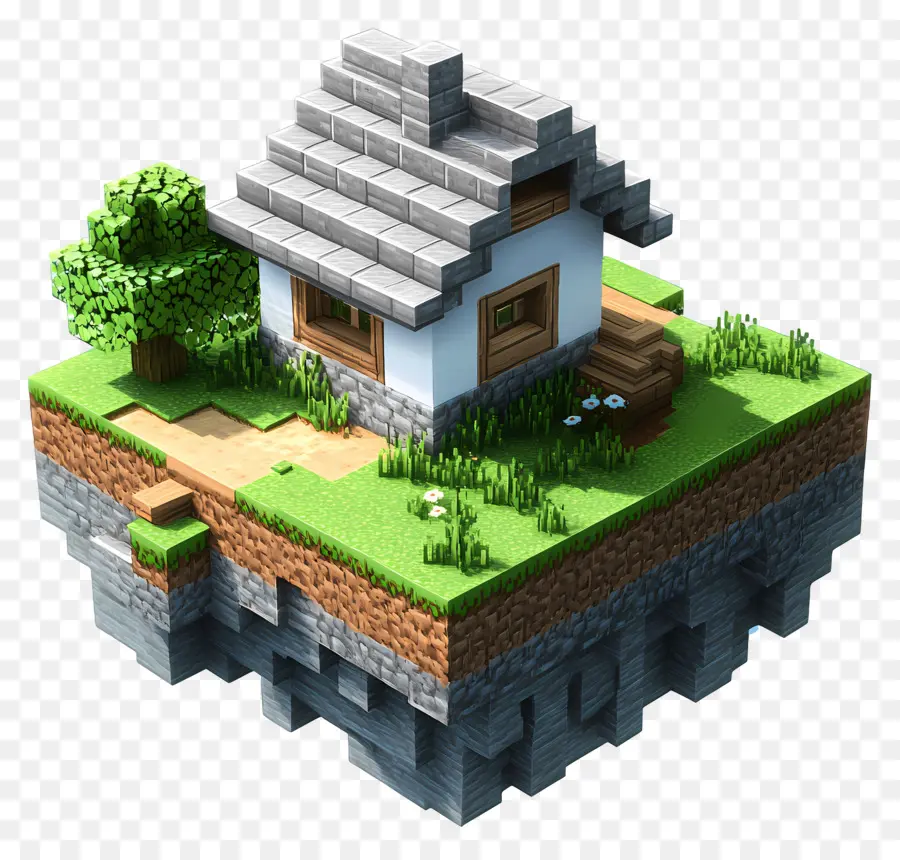 Minecraft，Doodle House PNG