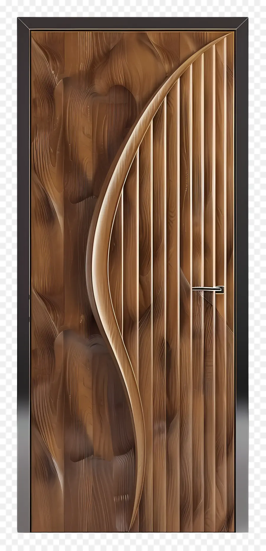 3d Modern Door，ประตูไม้ PNG