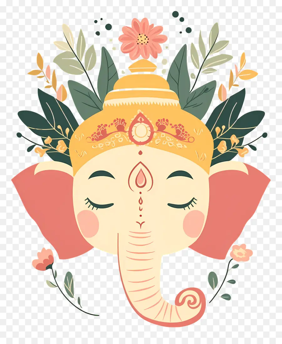 Ganesh Chaturthi，หัวช้าง PNG