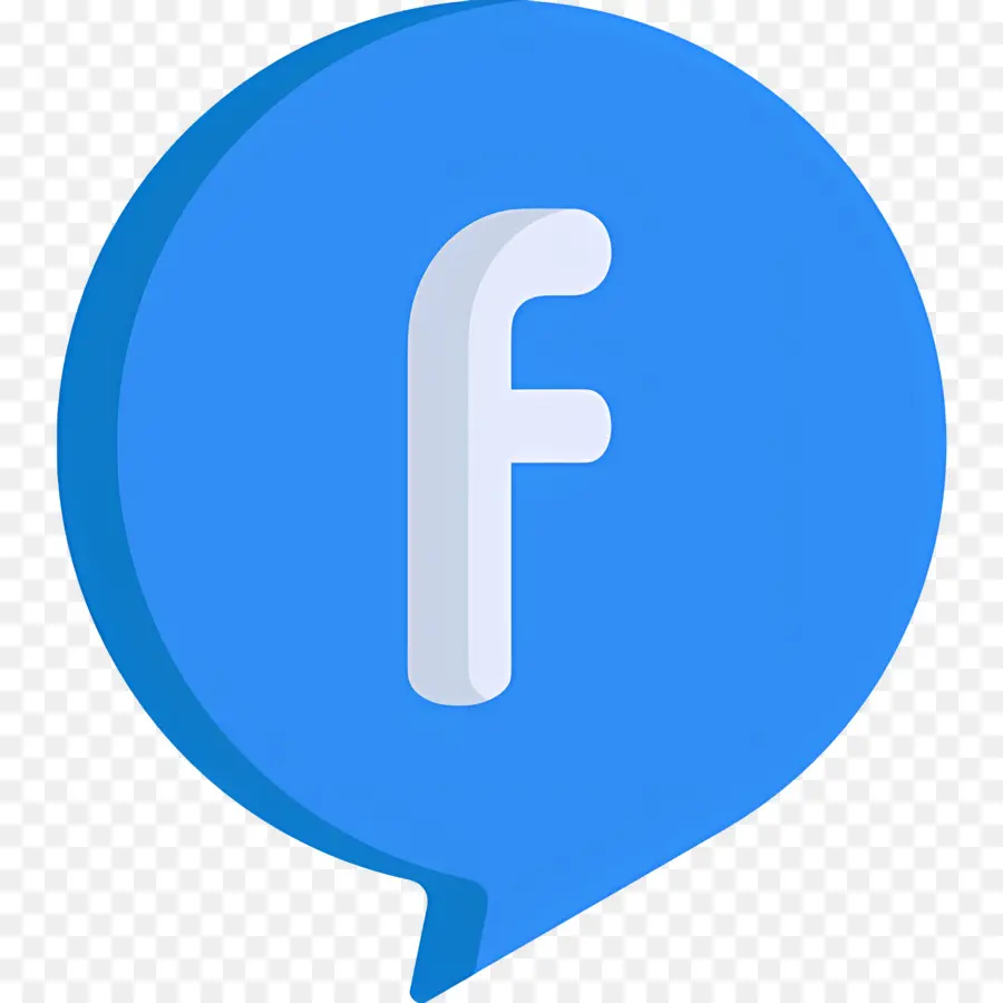 Facebook，ตัวอักษรสีน้ำเงิน F PNG