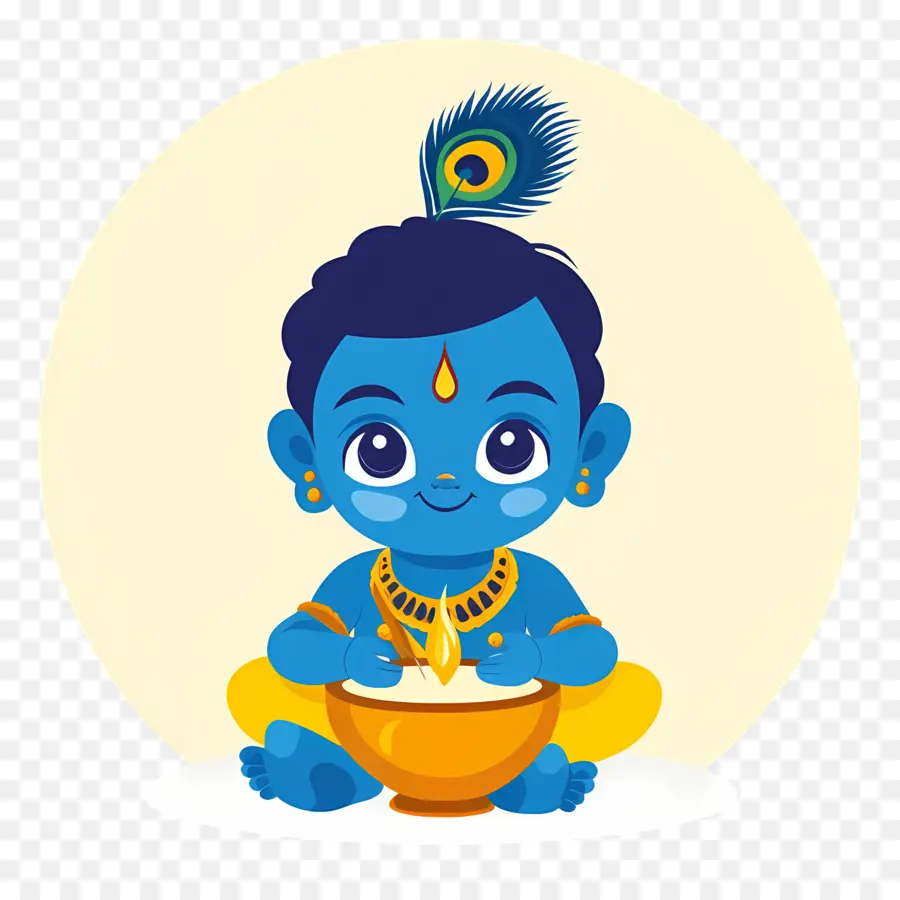 Krishna Janmashtami，เด็กสีฟ้า PNG