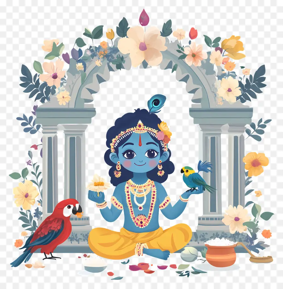 Krishna Janmashtami，กฤษณะ PNG