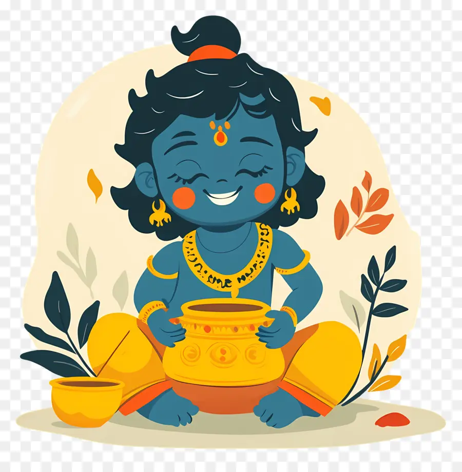 Krishna Janmashtami，อักขระ PNG