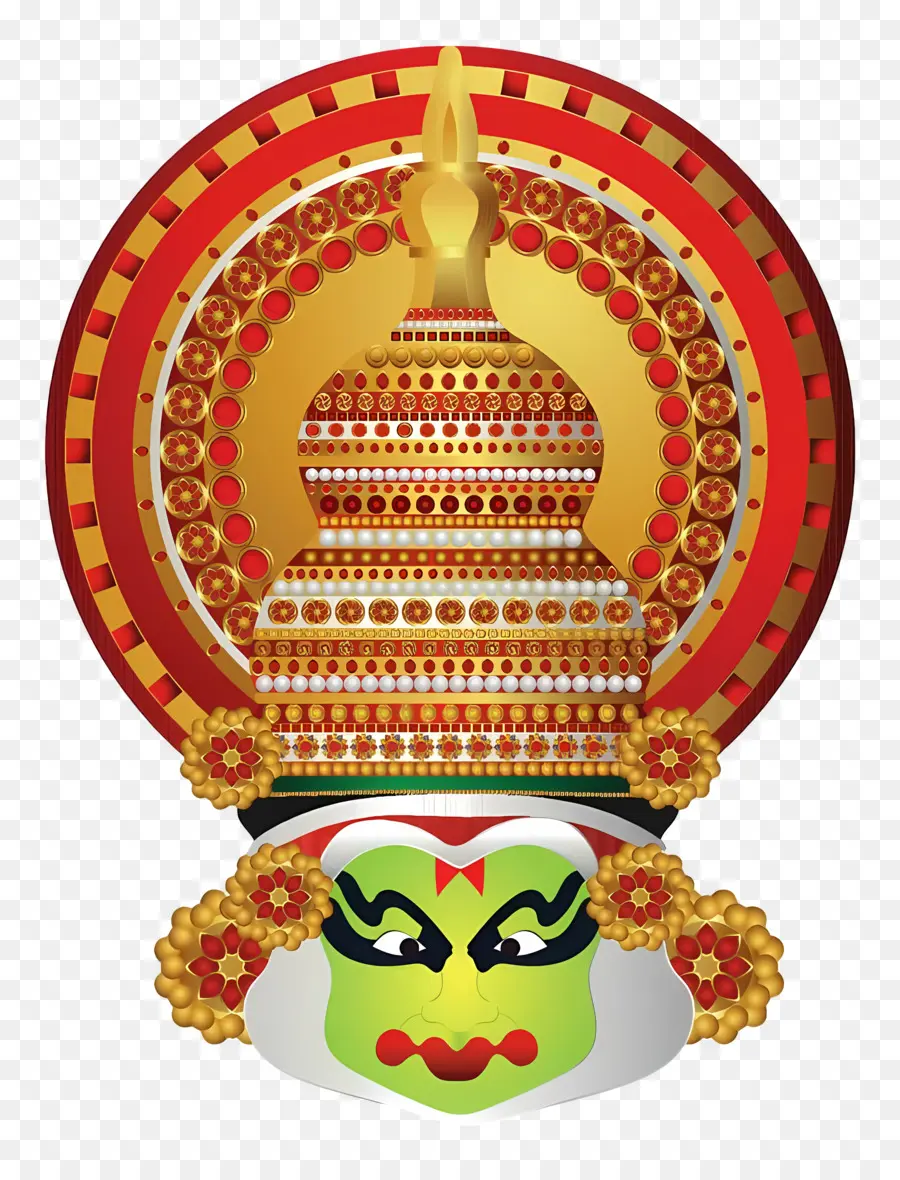 Onam，หน้ากาก Kathakali PNG