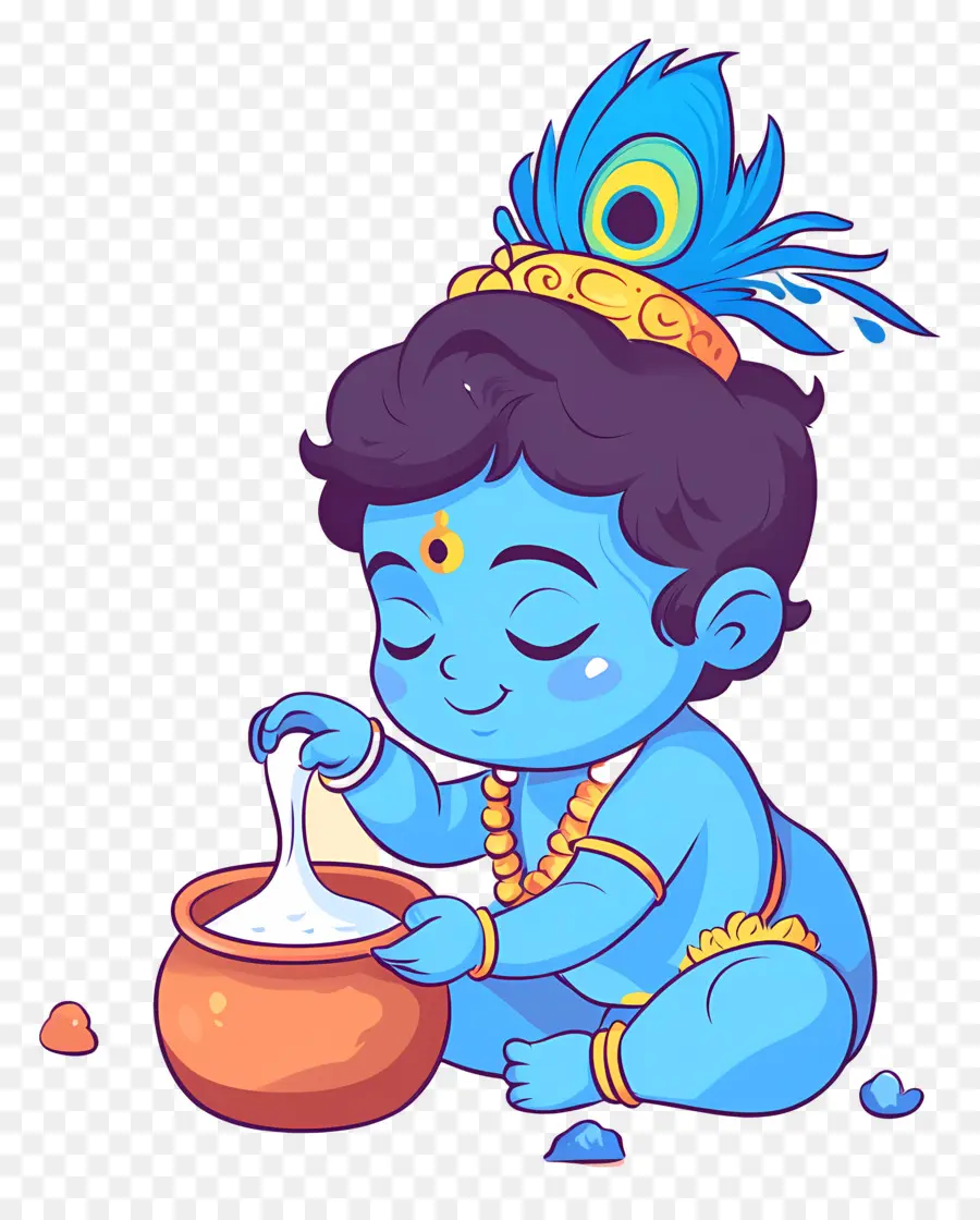 Krishna Janmashtami，ลูกกฤษณะ PNG