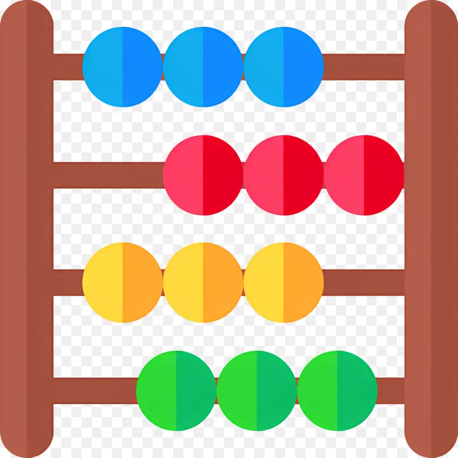 ลูกโม่，Abacus สีสันสดใส PNG