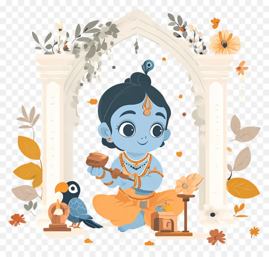 Krishna Janmashtami，กฤษณะ PNG