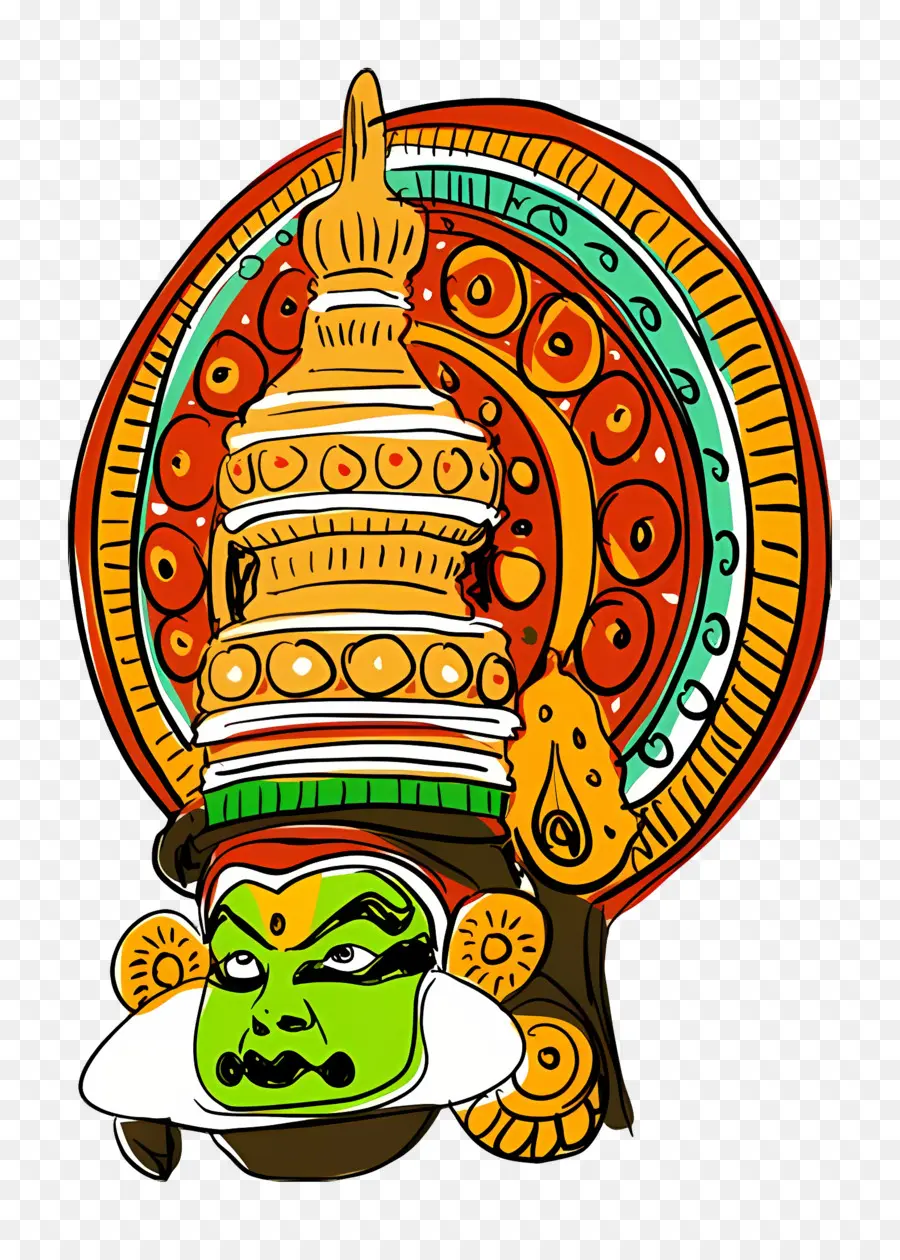 Onam，นักเต้น Kathakali PNG